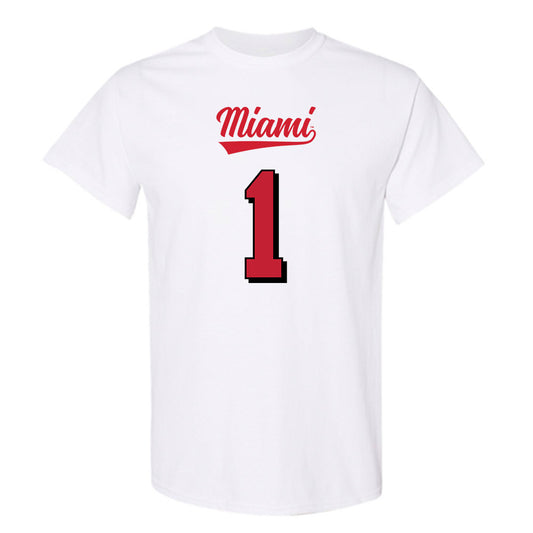 Miami of Ohio - Football Alumni : Eli Blakey - 2024 Replica Shersey T-Shirt-0