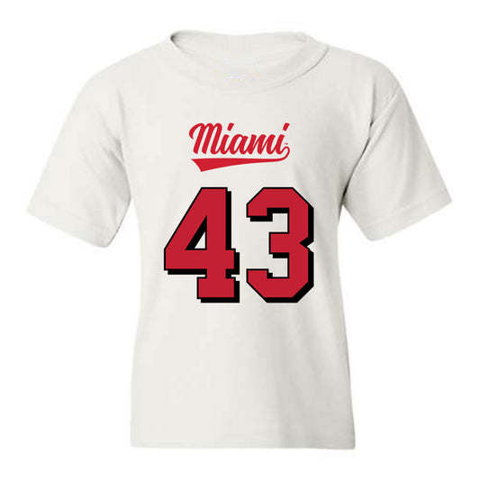 Miami of Ohio - NCAA Football : Grant Lyons - 2024 Replica Shersey Youth T-Shirt