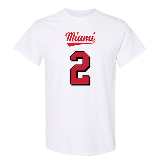 Miami of Ohio - NCAA Football : Devin Bell - 2024 Replica Shersey T-Shirt-0