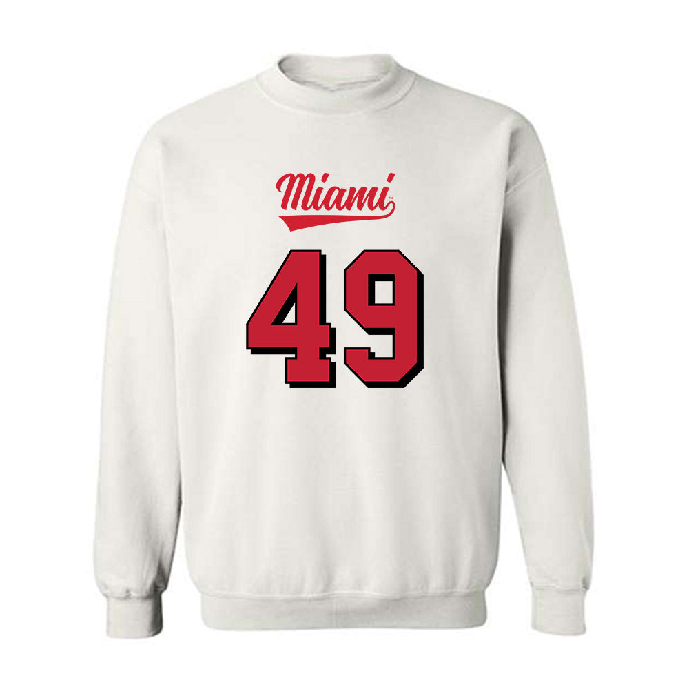 Miami of Ohio - NCAA Football : Anthony Ludington - 2024 Replica Shersey Crewneck Sweatshirt-0