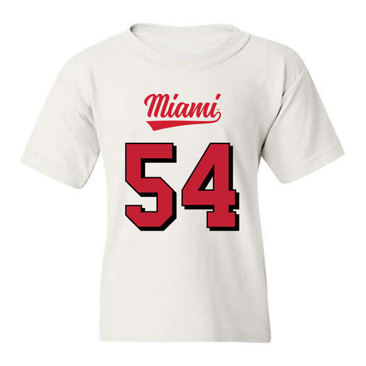 Miami of Ohio - NCAA Football : Evan Malcore - 2024 Replica Shersey Youth T-Shirt-0