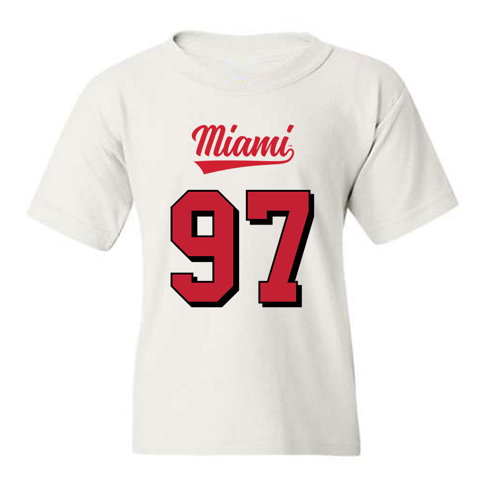 Miami of Ohio - NCAA Football : William Goodvine III - 2024 Replica Shersey Youth T-Shirt-0