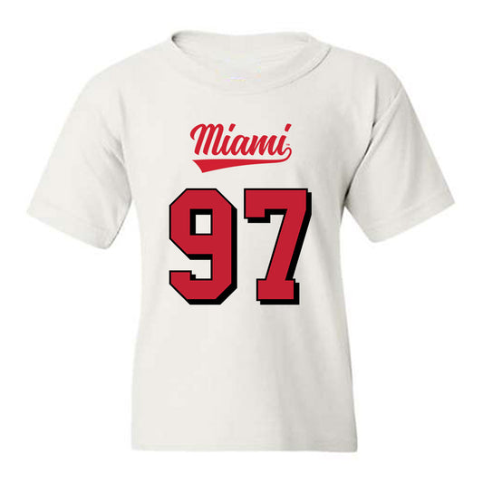 Miami of Ohio - NCAA Football : William Goodvine III - 2024 Replica Shersey Youth T-Shirt-0