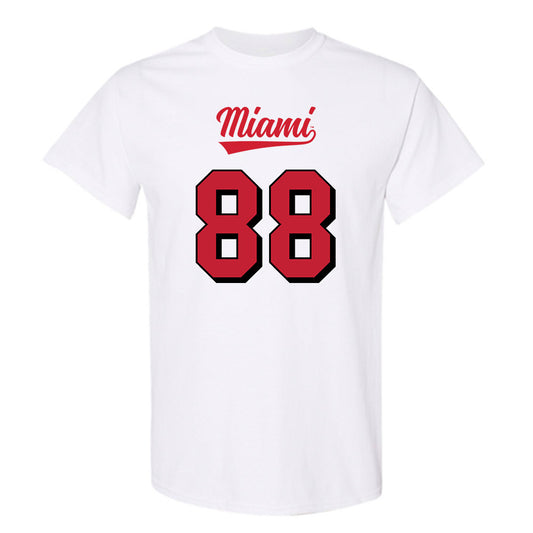 Miami of Ohio - NCAA Football : CJ Castner - 2024 Replica Shersey T-Shirt-0