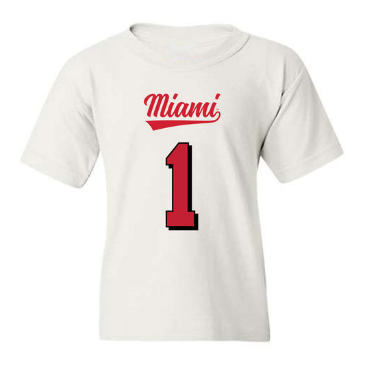 Miami of Ohio - Football Alumni : Eli Blakey - 2024 Replica Shersey Youth T-Shirt-0