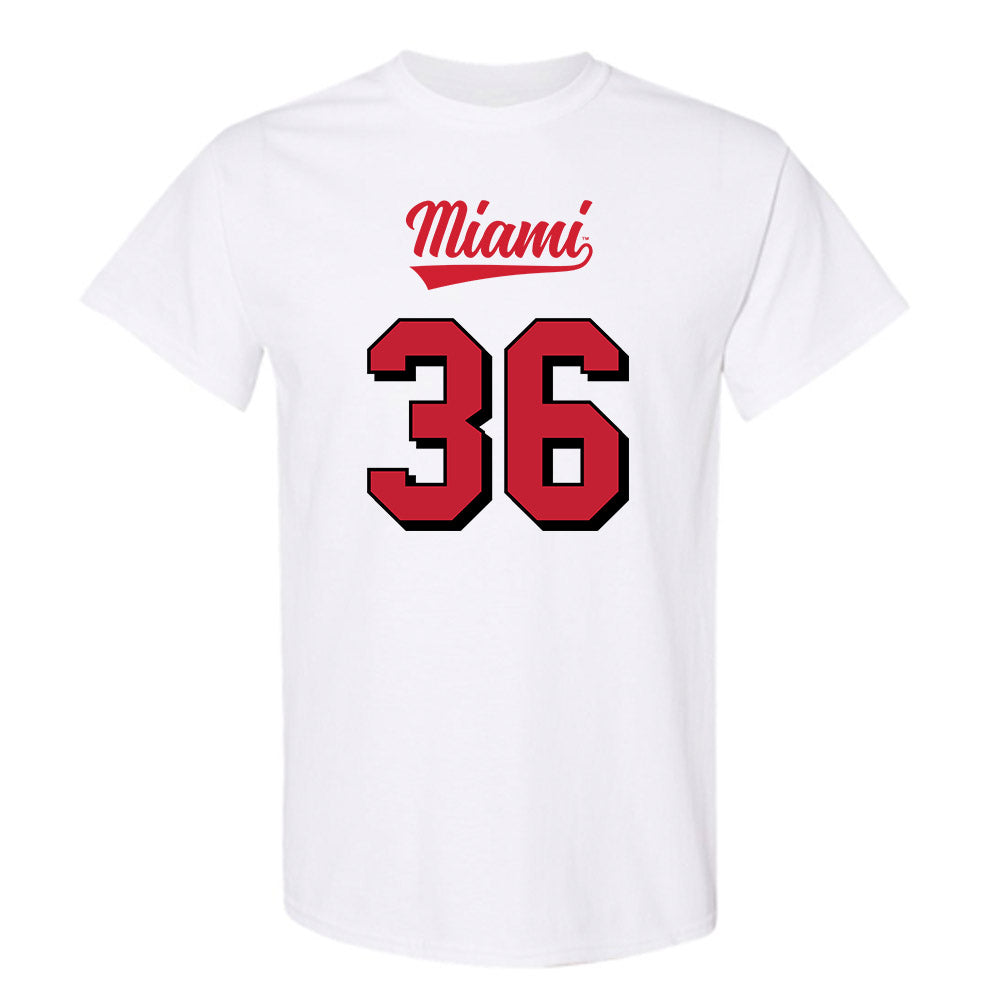 Miami of Ohio - NCAA Football : Tommy Thies - 2024 Replica Shersey T-Shirt-0