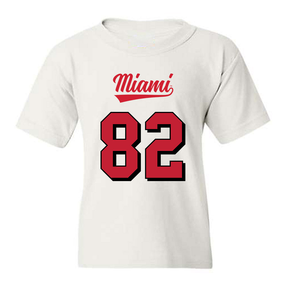 Miami of Ohio - NCAA Football : Andrew Bjorson - 2024 Replica Shersey Youth T-Shirt-0