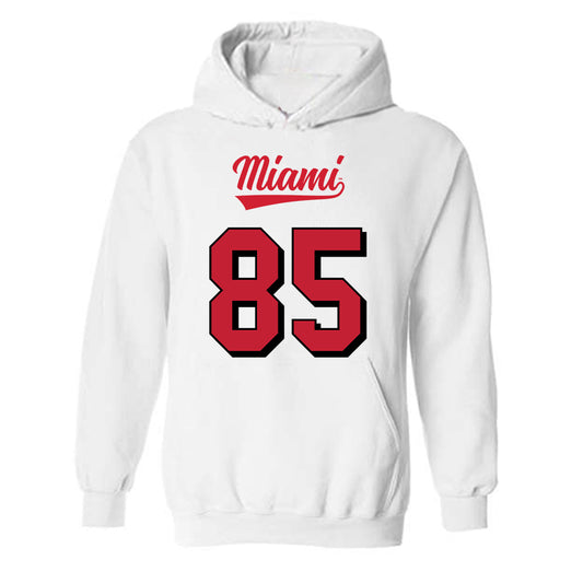 Miami of Ohio - NCAA Football : Trey Zvonar - 2024 Replica Shersey Hooded Sweatshirt-0