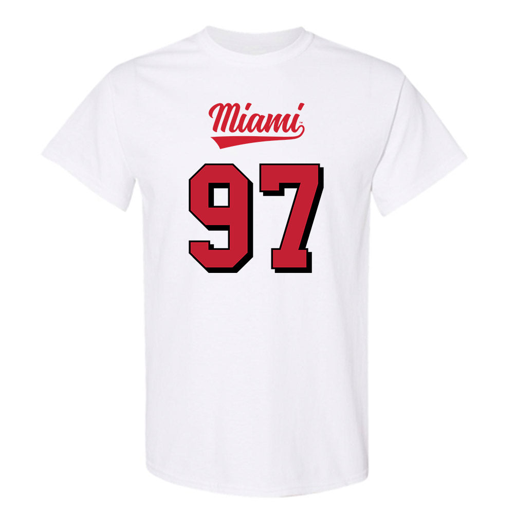Miami of Ohio - NCAA Football : William Goodvine III - 2024 Replica Shersey T-Shirt-0