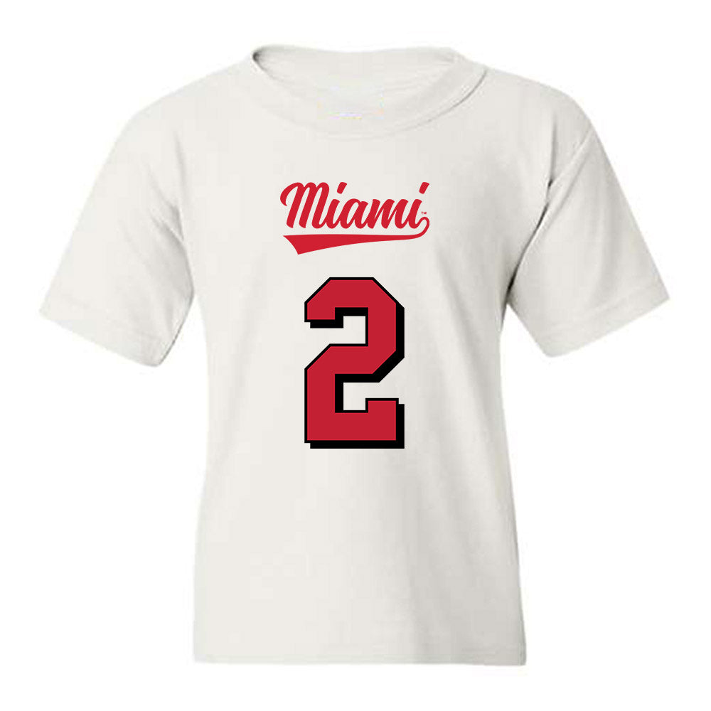 Miami of Ohio - NCAA Football : Jackson Pons - 2024 Replica Shersey Youth T-Shirt-0