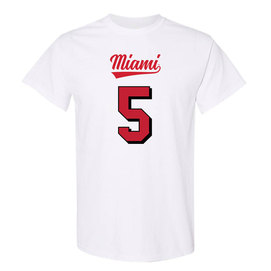Miami of Ohio - NCAA Football : Devin Bell - 2024 Replica Shersey T-Shirt-0
