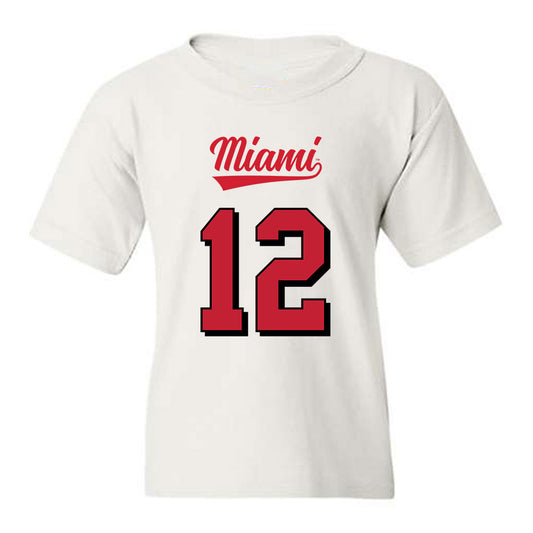 Miami of Ohio - Football Alumni : Corban Hondru - 2024 Replica Shersey Youth T-Shirt-0