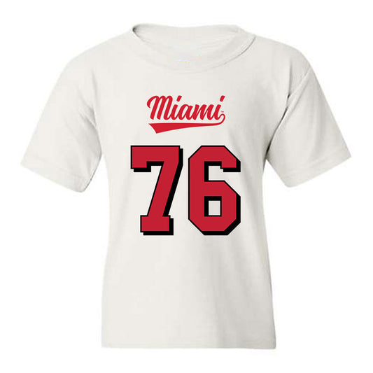 Miami of Ohio - NCAA Football : Brian Beidatsch - 2024 Replica Shersey Youth T-Shirt-0