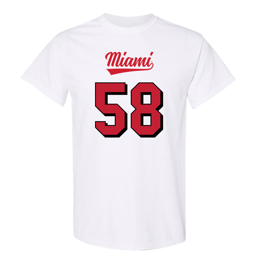 Miami of Ohio - NCAA Football : Maximus Hauck - 2024 Replica Shersey T-Shirt-0