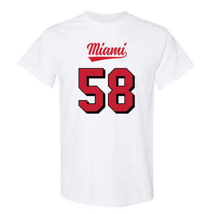 Miami of Ohio - NCAA Football : Maximus Hauck - 2024 Replica Shersey T-Shirt-0