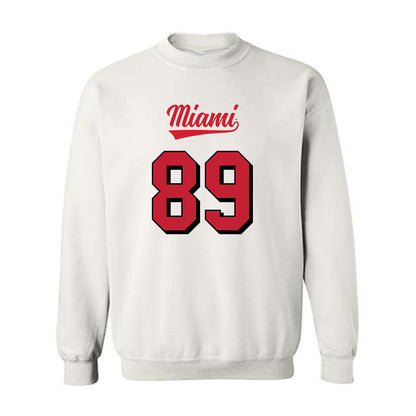 Miami of Ohio - NCAA Football : Brayden Boeing - 2024 Replica Shersey Crewneck Sweatshirt-0