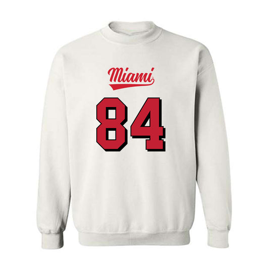 Miami of Ohio - NCAA Football : Tristan Reed - 2024 Replica Shersey Crewneck Sweatshirt-0