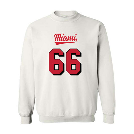 Miami of Ohio - NCAA Football : Dominik Kosznicki - 2024 Replica Shersey Crewneck Sweatshirt-0