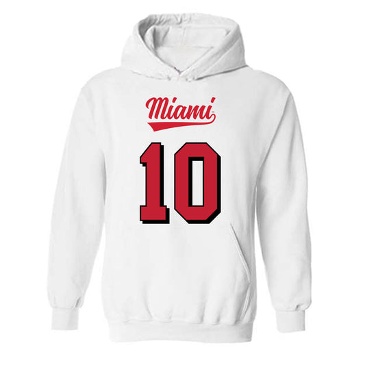 Miami of Ohio - NCAA Football : Jermaine Agee - 2024 Replica Shersey Hooded Sweatshirt-0