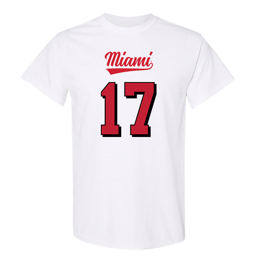 Miami of Ohio - NCAA Football : Kaleb Martin - 2024 Replica Shersey T-Shirt-0