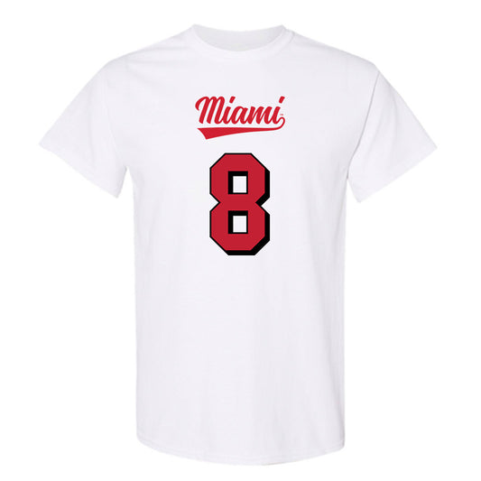Miami of Ohio - NCAA Football : Damarion Witten - 2024 Replica Shersey T-Shirt-0