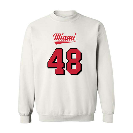 Miami of Ohio - Football Alumni : Chase Becker - 2024 Replica Shersey Crewneck Sweatshirt