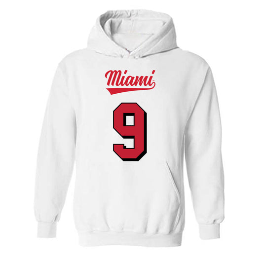 Miami of Ohio - NCAA Football : Dshawntae JONES - 2024 Replica Shersey Hooded Sweatshirt-0