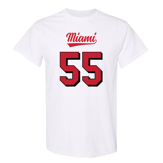 Miami of Ohio - NCAA Football : Ayden Annarino - 2024 Replica Shersey T-Shirt-0