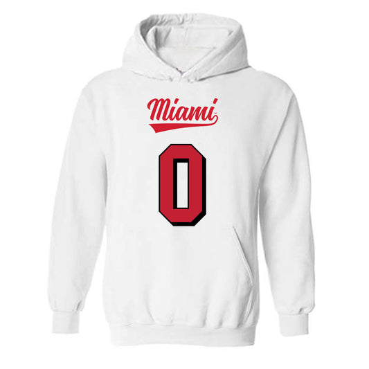 Miami of Ohio - NCAA Football : Amariyun Knighten - 2024 Replica Shersey Hooded Sweatshirt-0