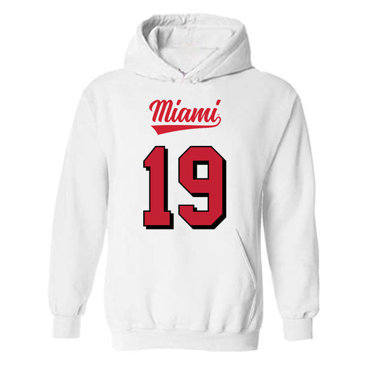 Miami of Ohio - NCAA Football : Jerome Smith - 2024 Replica Shersey Hooded Sweatshirt-0