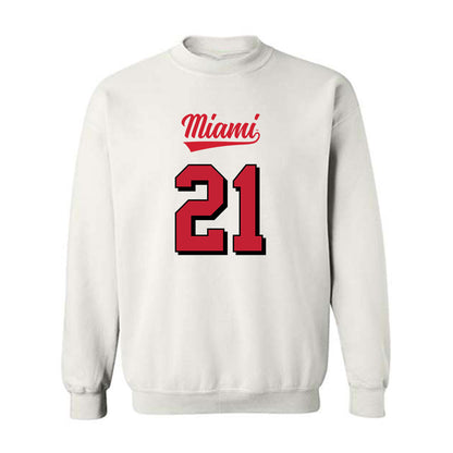 Miami of Ohio - NCAA Football : Toney Coleman Jr. - 2024 Replica Shersey Crewneck Sweatshirt-0