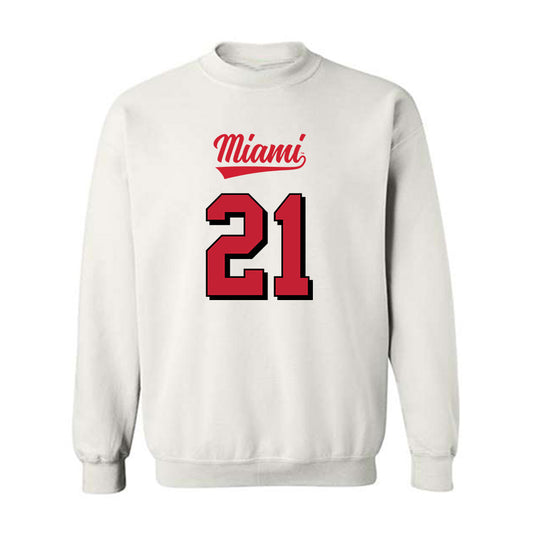 Miami of Ohio - NCAA Football : Toney Coleman Jr. - 2024 Replica Shersey Crewneck Sweatshirt-0