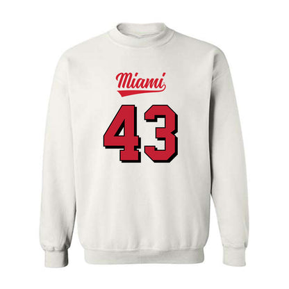 Miami of Ohio - NCAA Football : Grant Lyons - 2024 Replica Shersey Crewneck Sweatshirt