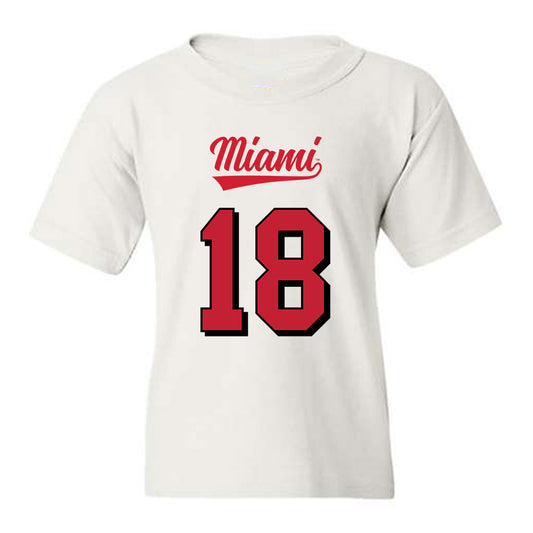 Miami of Ohio - NCAA Football : Justen Hodge - 2024 Replica Shersey Youth T-Shirt-0