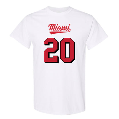 Miami of Ohio - NCAA Football : Cade Yacamelli - 2024 Replica Shersey T-Shirt-0