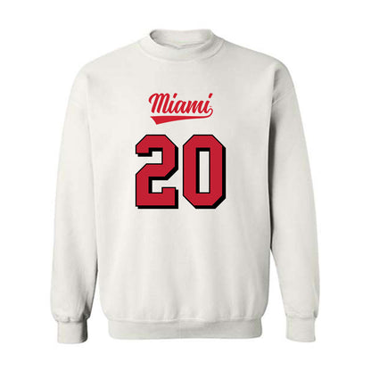 Miami of Ohio - NCAA Football : Cade Yacamelli - 2024 Replica Shersey Crewneck Sweatshirt-0
