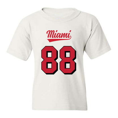 Miami of Ohio - NCAA Football : CJ Castner - 2024 Replica Shersey Youth T-Shirt-0