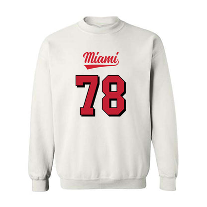 Miami of Ohio - NCAA Football : Devontae Armstrong - 2024 Replica Shersey Crewneck Sweatshirt-0