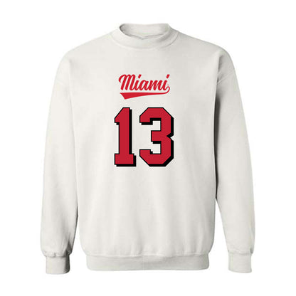 Miami of Ohio - NCAA Football : Thomas Gotkowski - 2024 Replica Shersey Crewneck Sweatshirt-0