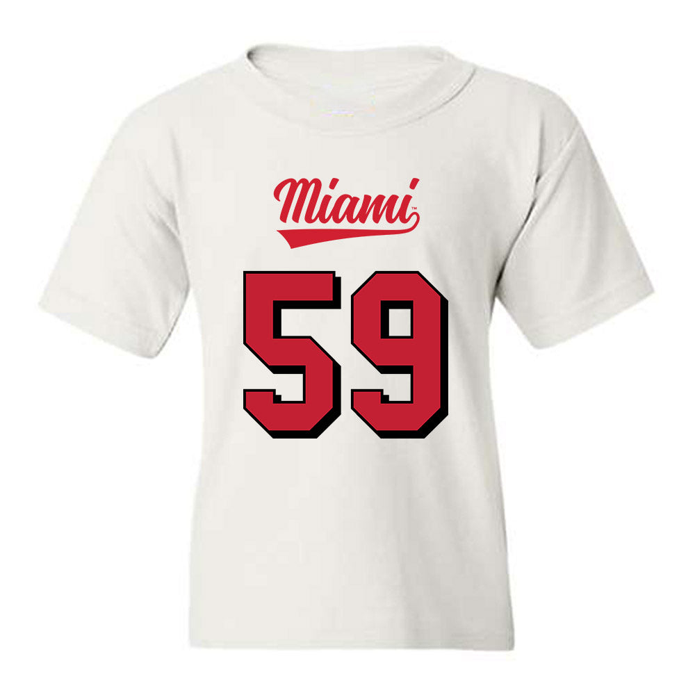 Miami of Ohio - NCAA Football : Mohamed Bangoura - 2024 Replica Shersey Youth T-Shirt-0