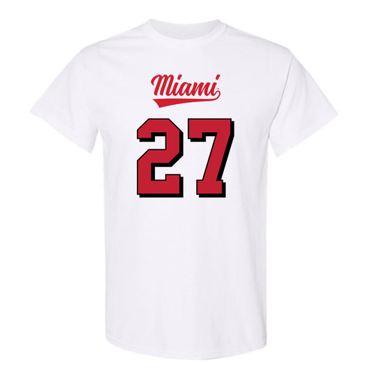 Miami of Ohio - NCAA Football : London Vickroy - 2024 Replica Shersey T-Shirt-0