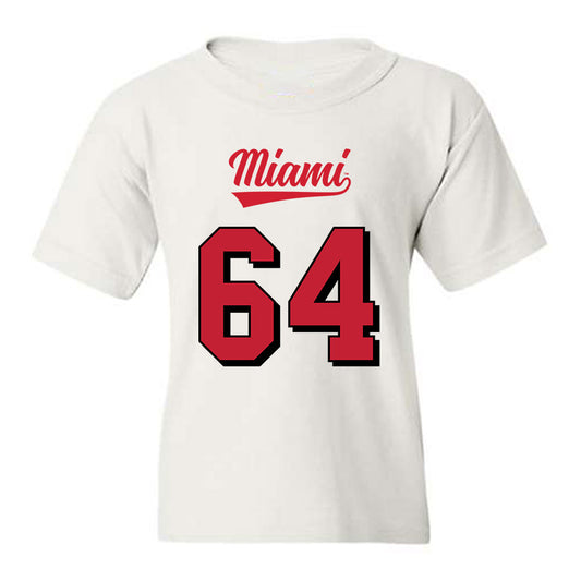 Miami of Ohio - NCAA Football : Nick Brady - 2024 Replica Shersey Youth T-Shirt-0