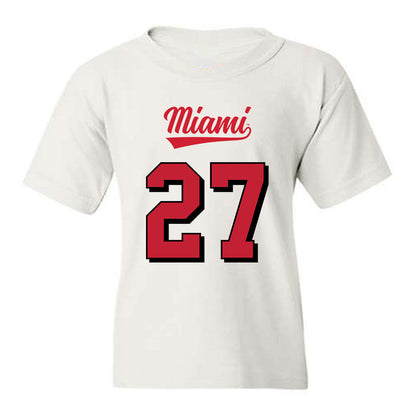 Miami of Ohio - NCAA Football : London Vickroy - 2024 Replica Shersey Youth T-Shirt-0