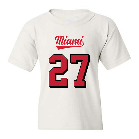 Miami of Ohio - NCAA Football : London Vickroy - 2024 Replica Shersey Youth T-Shirt-0