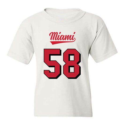 Miami of Ohio - NCAA Football : Maximus Hauck - 2024 Replica Shersey Youth T-Shirt-0