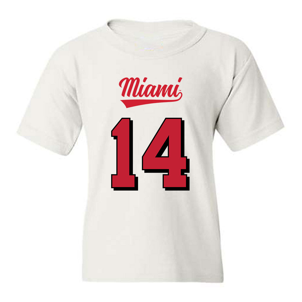 Miami of Ohio - NCAA Football : William Pressley - 2024 Replica Shersey Youth T-Shirt-0