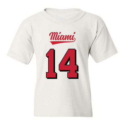 Miami of Ohio - NCAA Football : William Pressley - 2024 Replica Shersey Youth T-Shirt-0