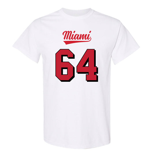 Miami of Ohio - NCAA Football : Nick Brady - 2024 Replica Shersey T-Shirt-0
