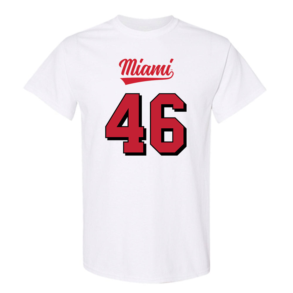 Miami of Ohio - NCAA Football : Luke Myers - 2024 Replica Shersey T-Shirt-0