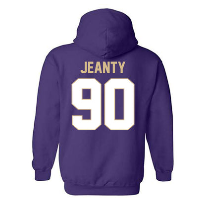 Western Carolina - NCAA Football : Fernando Jeanty - Classic Shersey Hooded Sweatshirt-1